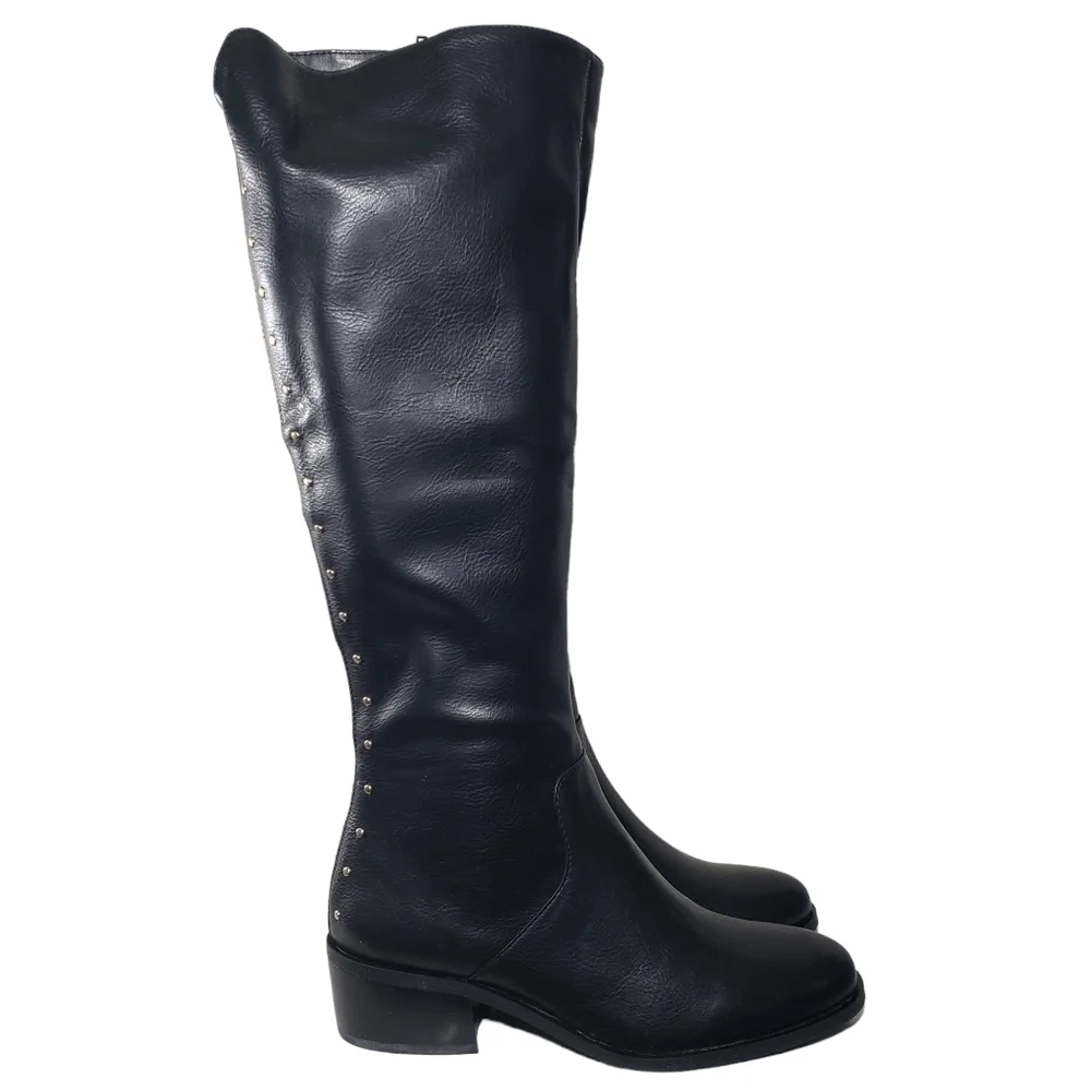 Bar III Vaylap Black Pull-on Closed Round Toe Boots Sz 6M